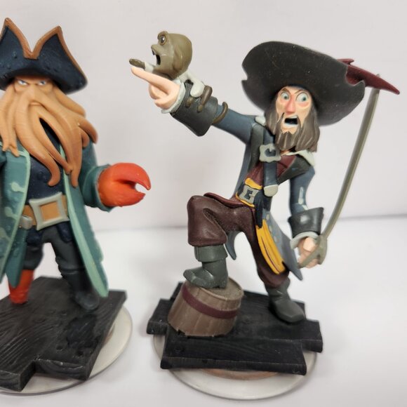 Disney Infinity Pirates of the Caribbean Lot Jack Sparrow Hector Barbossa Davy - Picture 4 of 7